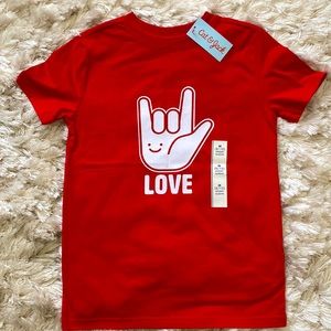 NWT Cat and Jack short sleeve shirt, size M  8/10